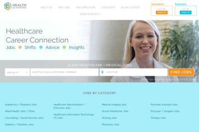 Screenshot of Health eCareers Network