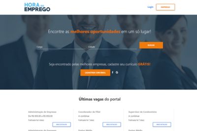 Screenshot of Hora de emprego