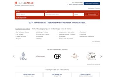 Screenshot of HOTELCAREER