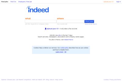 Screenshot of Indeed