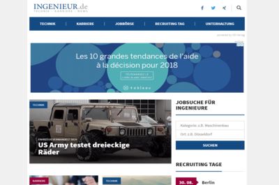 Screenshot of Ingenieur Karriere