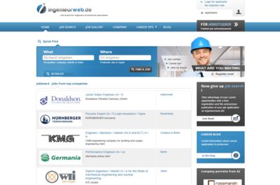 Screenshot of ingenieurweb.de
