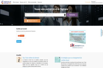 Screenshot of Ingénieur-emplois.com