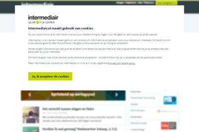 Screenshot of Intermediair