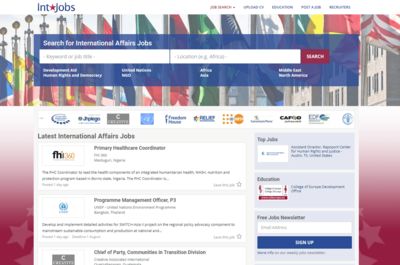 Screenshot of IntJobs