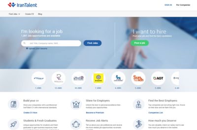 Screenshot of IranTalent