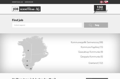Screenshot of Job Sermitsiaq