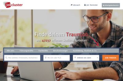 Screenshot of jobcluster.de