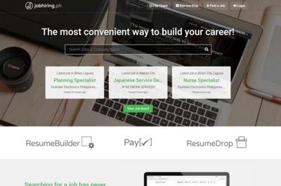 Screenshot of JobHiring.ph