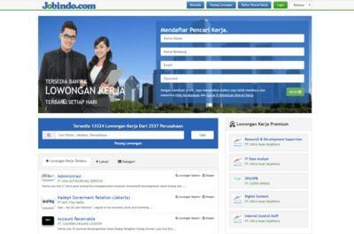 Screenshot of Jobindo.com