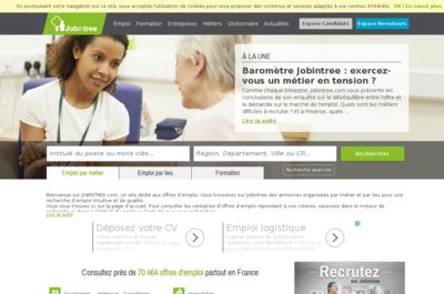 Screenshot of Jobintree