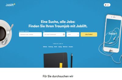 Screenshot of Joblift