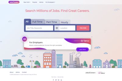 Screenshot of Jobs2Careers