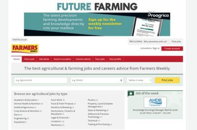 Screenshot of jobs.fwi.co.uk