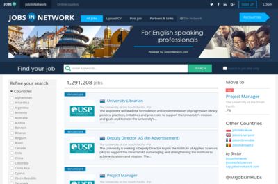 Screenshot of JobsinNetwork