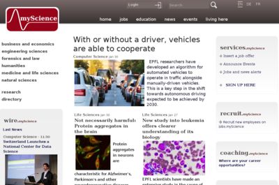 Screenshot of jobs.myScience