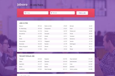 Screenshot of Jobsora