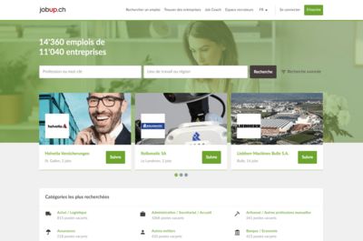 Screenshot of Jobup.ch