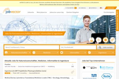 Screenshot of jobvector