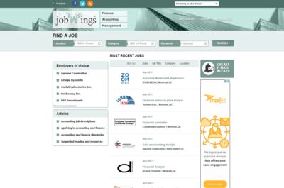 Screenshot of Jobwings