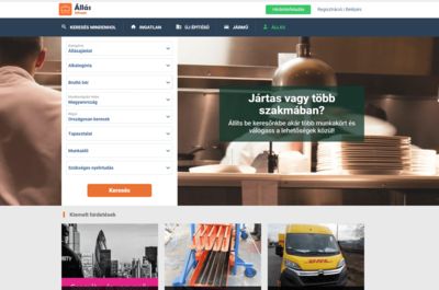 Screenshot of Jofogas