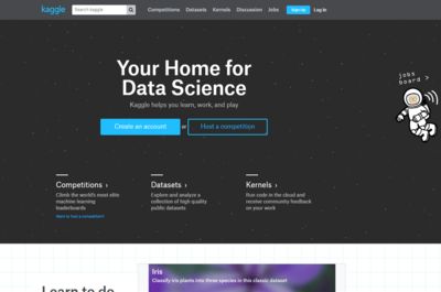Screenshot of Kaggle