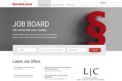 Screenshot of Karriere Jura
