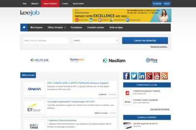 Screenshot of Keejob.com