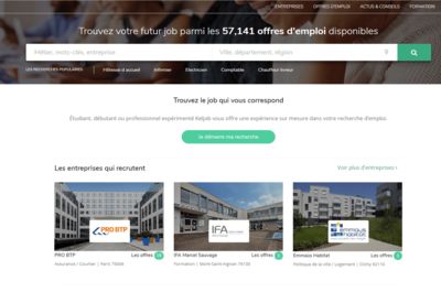 Screenshot of Keljob