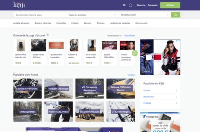 Screenshot of Kijiji