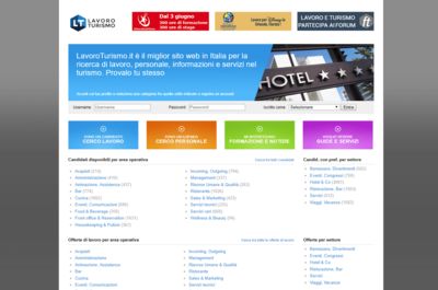 Screenshot of Lavoroturismo.it