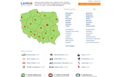 Screenshot of Lento.pl
