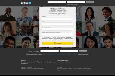 Screenshot of LinkedIn