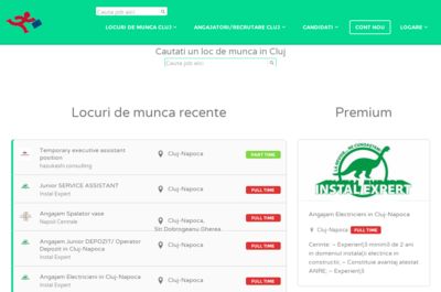 Screenshot of LocuriDeMuncaCluj NET