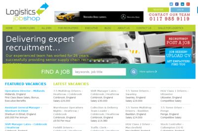 Screenshot of Logistics Job Shop