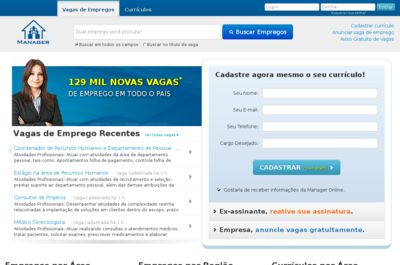 Screenshot of Manager Online