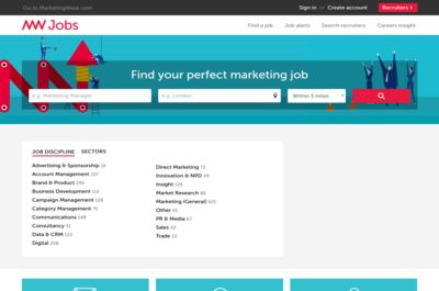 Screenshot of Marketing Week