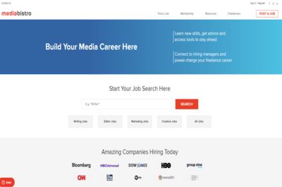 Screenshot of Media Bistro