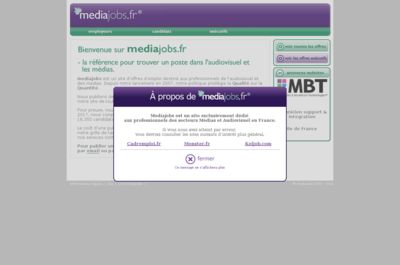 Screenshot of mediajobs.fr