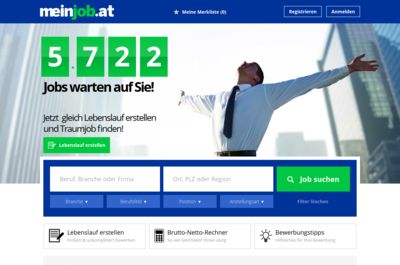 Screenshot of meinjob.at