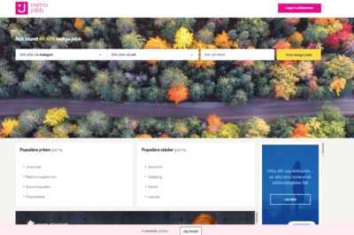 Screenshot of Metrojobb