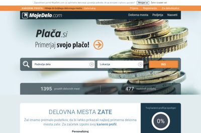 Screenshot of MojeDelo