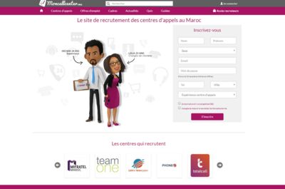 Screenshot of Moncallcenter.ma