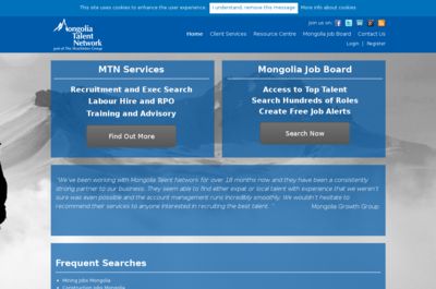 Screenshot of MongoliaTalentNetwork