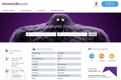 Screenshot of Monsterboard