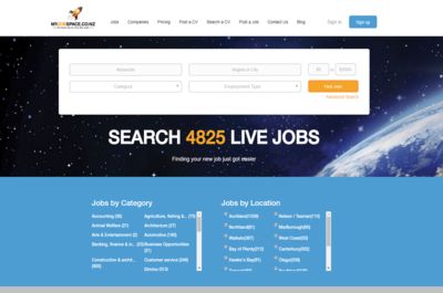 Screenshot of My Job Space