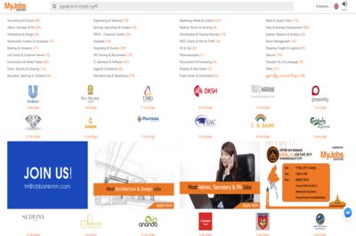 Screenshot of MyJobs.com.mm