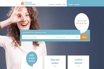 Screenshot of Nationale Vacature Bank