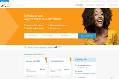 Screenshot of Nederland Vacature
