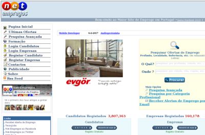 Screenshot of Net-Empregos